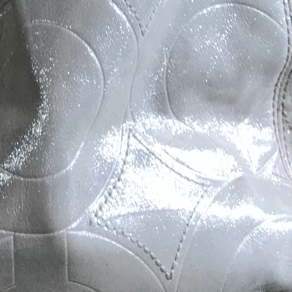 Coach Maggie Madison silver shimmer purse. - Picture 15 of 16